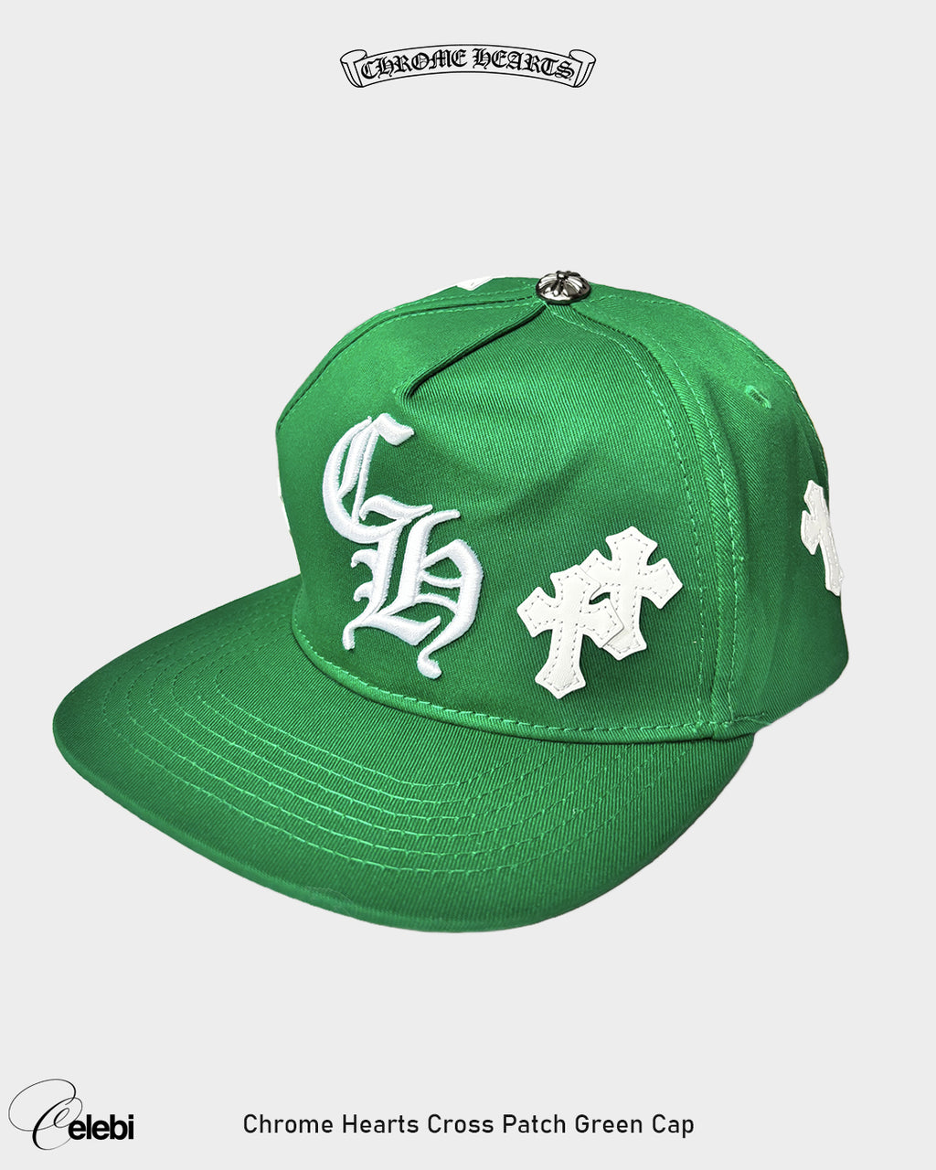 Chrome Hearts Cross Patch Green Cap