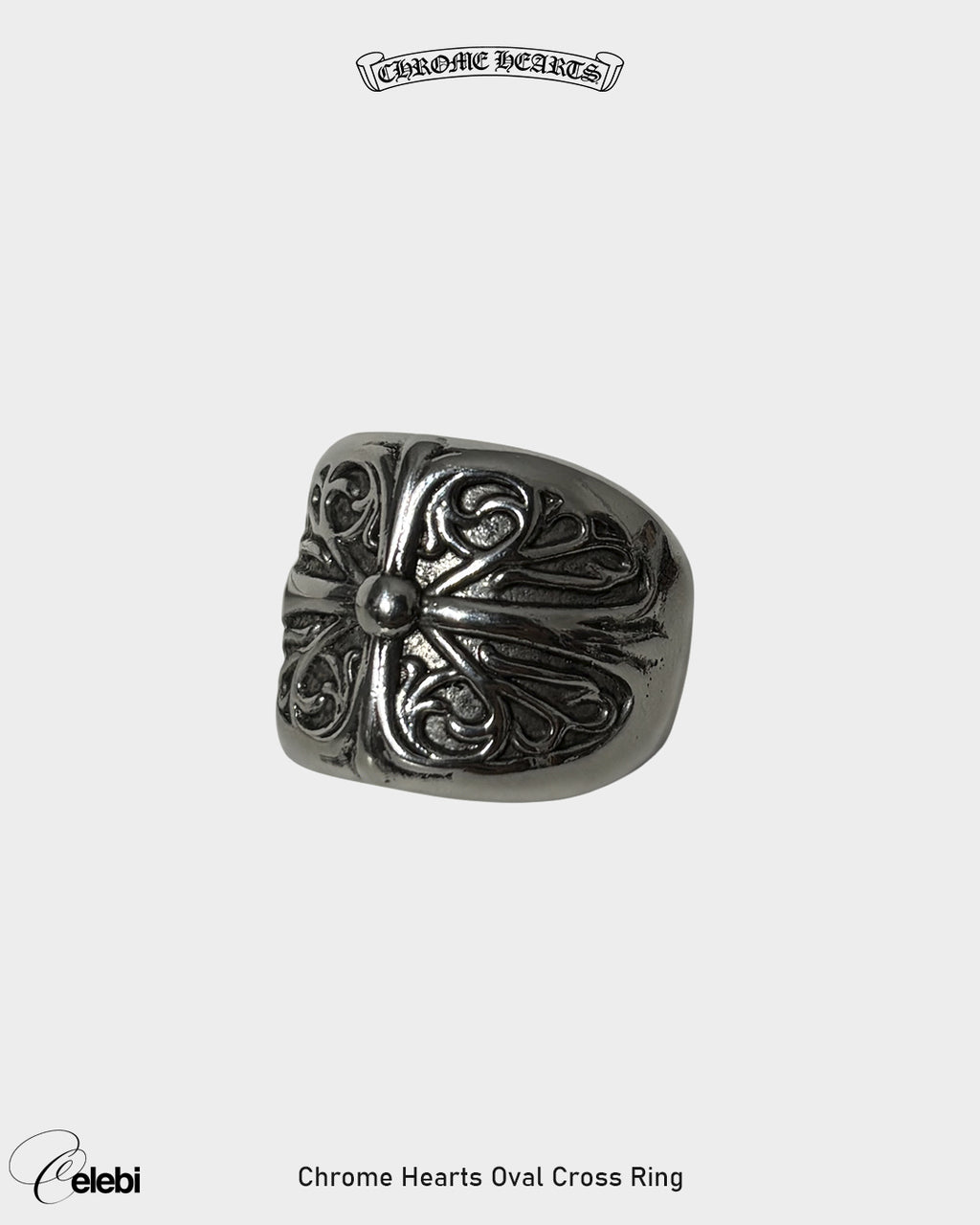 Chrome Hearts Oval Cross Ring