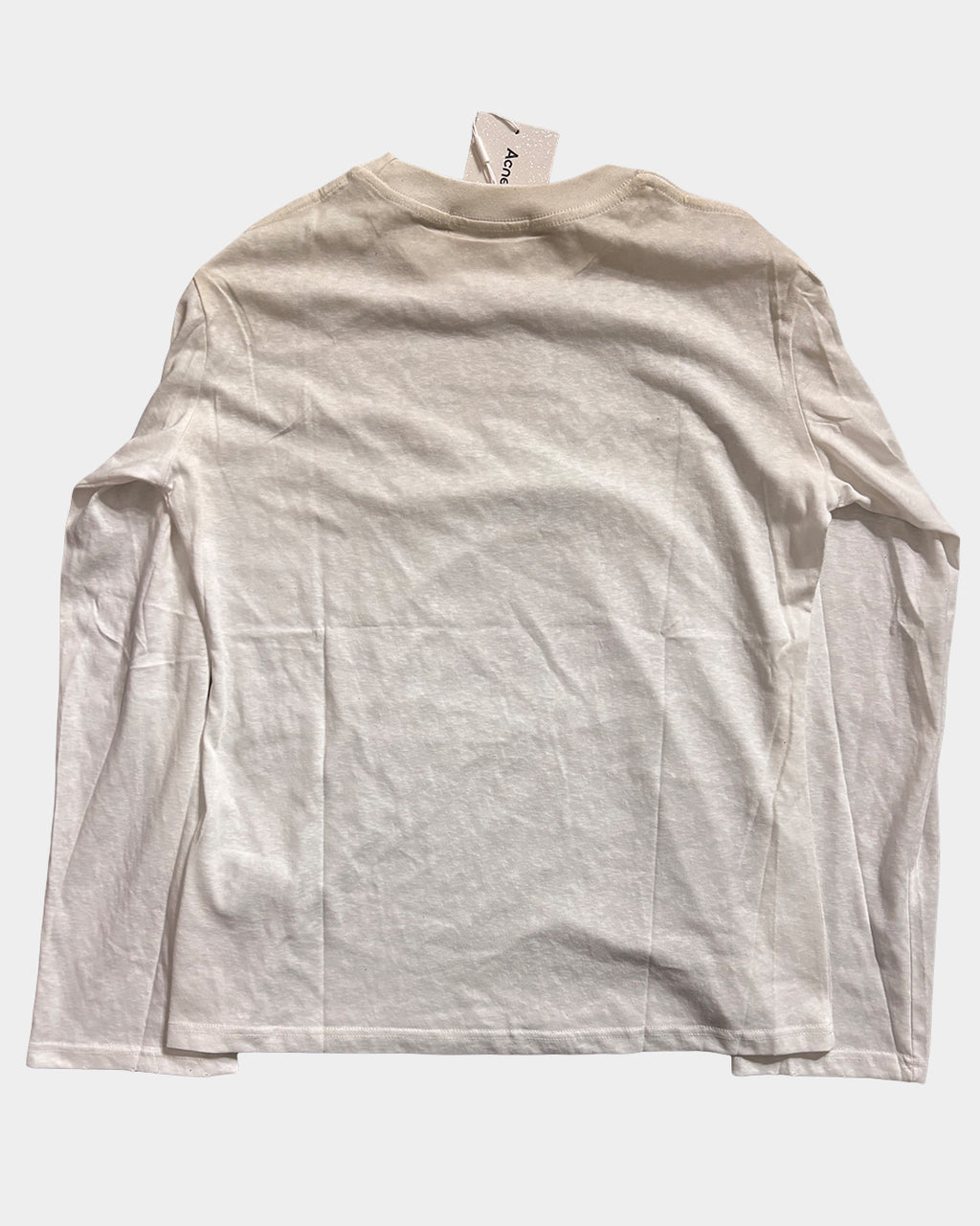 Acne Studios Logo White  Long Sleeve