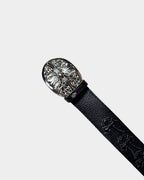 Chrome Hearts Black Cross Patched Cross Belt