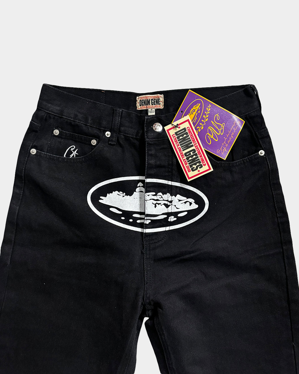 Corteiz Black Logo Jeans