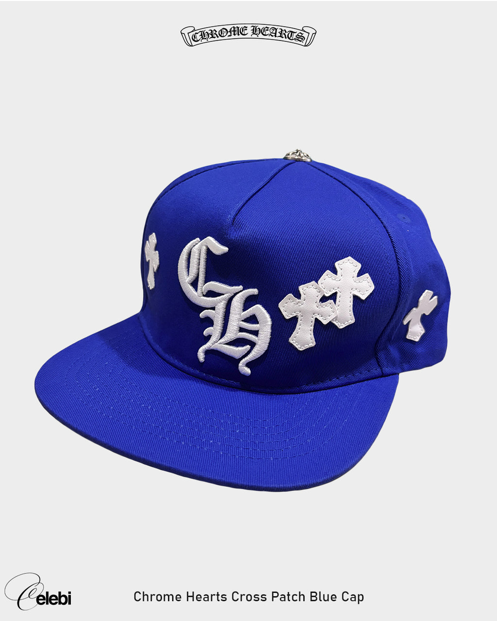 Chrome Hearts Cross Patch Blue Cap