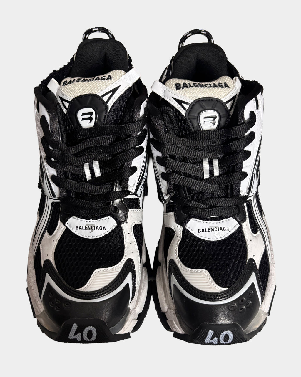 Balenciaga Black White Runner