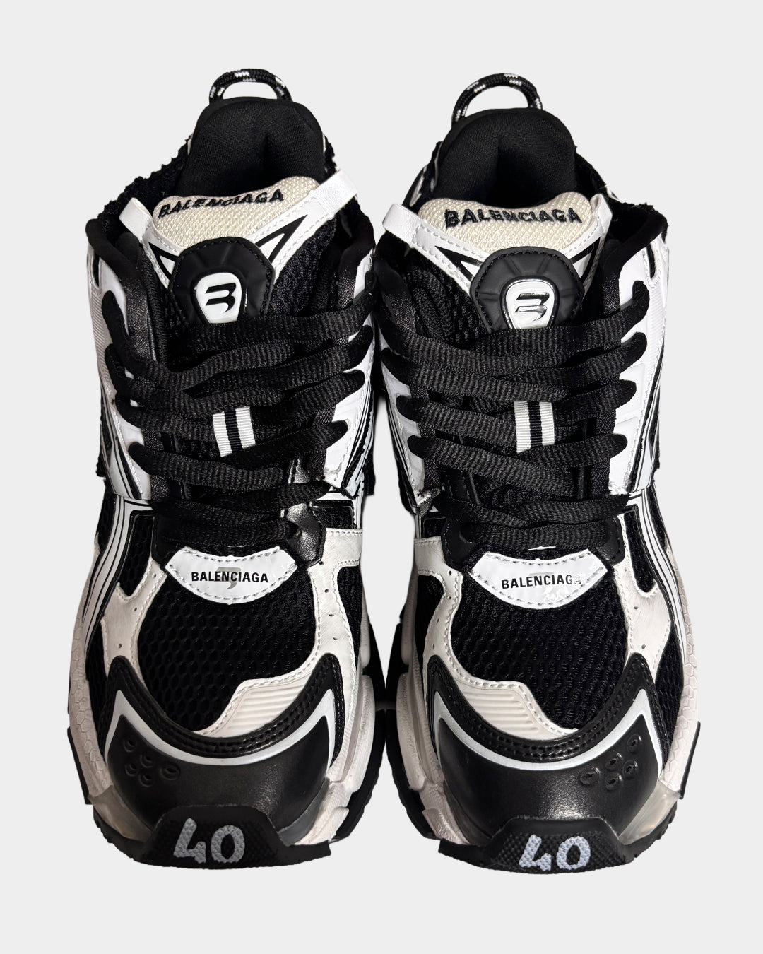 Balenciaga Black White Runner