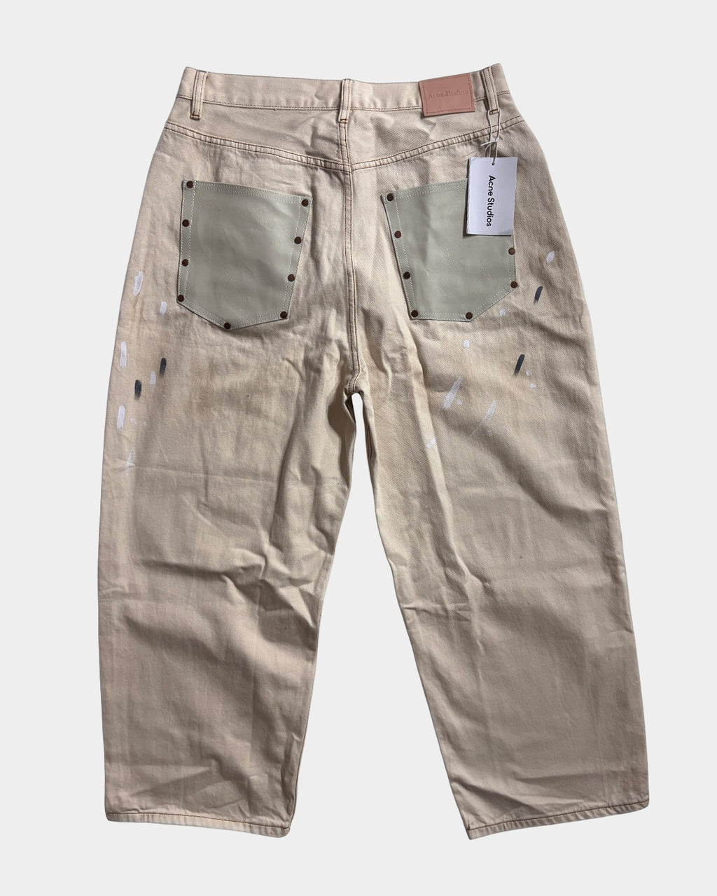 Acne Studios White Loose Fit jeans