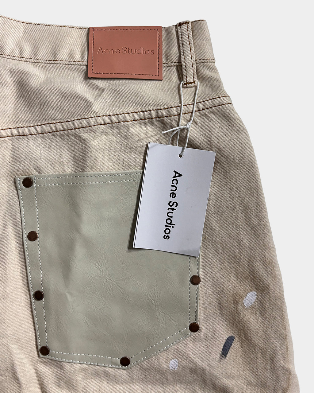 Acne Studios White Loose Fit jeans