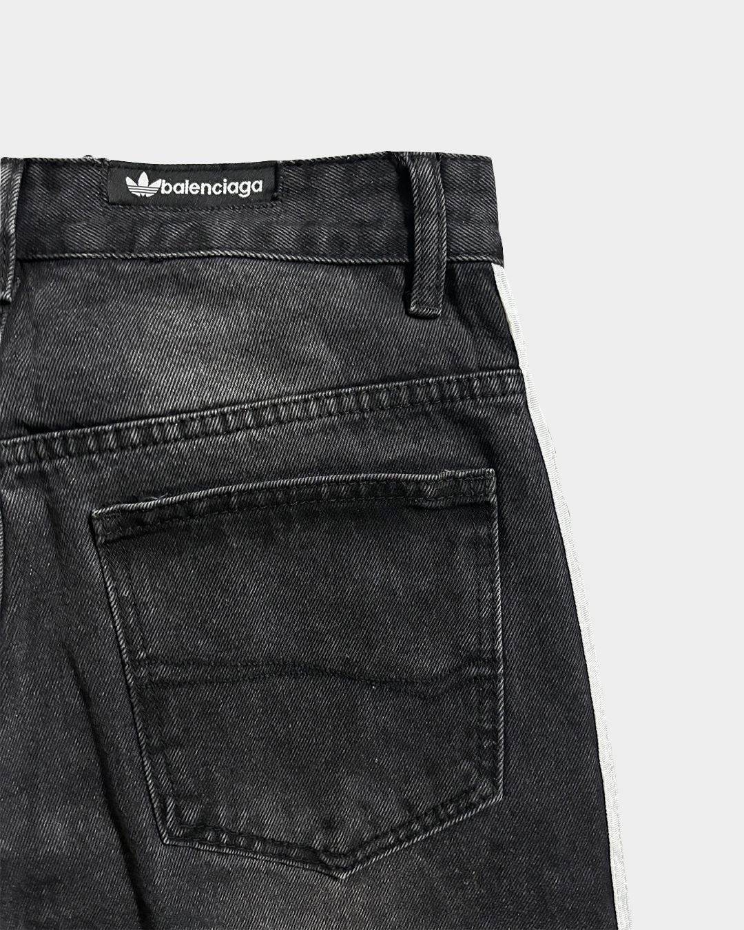 Balenciaga x Adidas Black Straight Leg Jeans