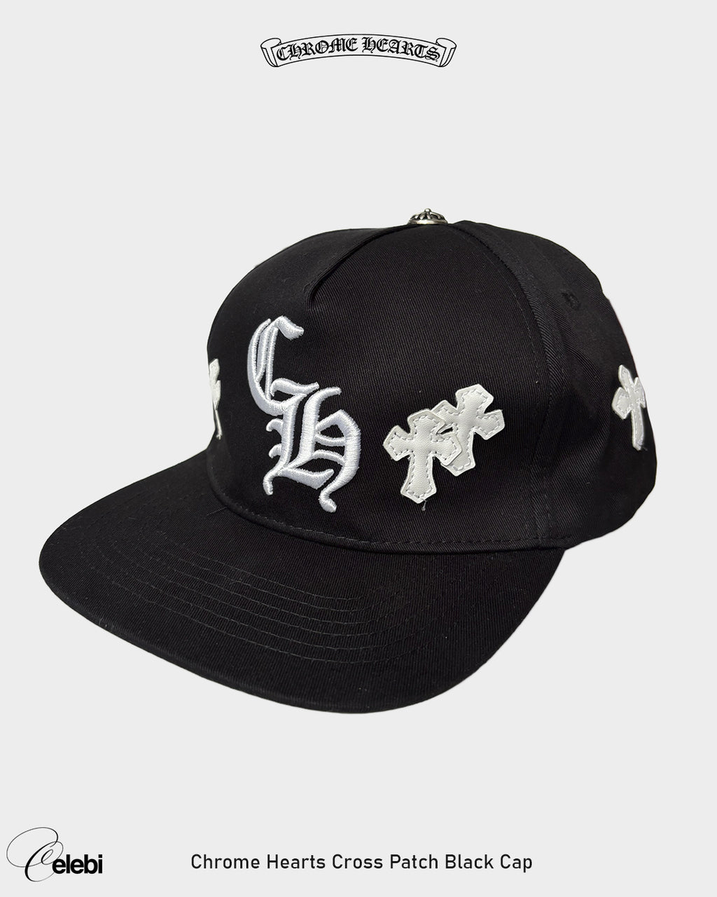 Chrome Hearts Cross Patch Black Cap