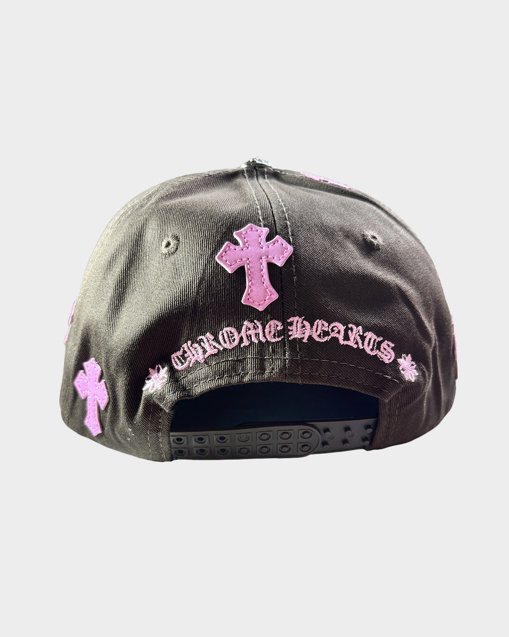 Chrome Hearts Cross Patch Brown Pink Cap