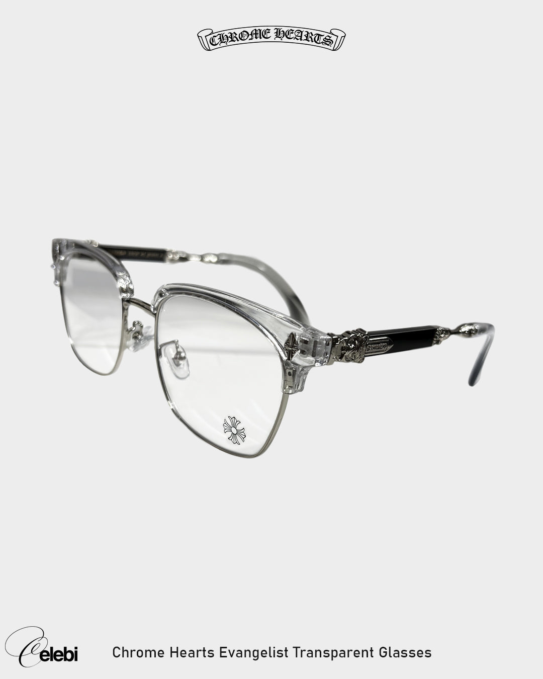 Chrome Hearts Evangelist Transparent Glasses
