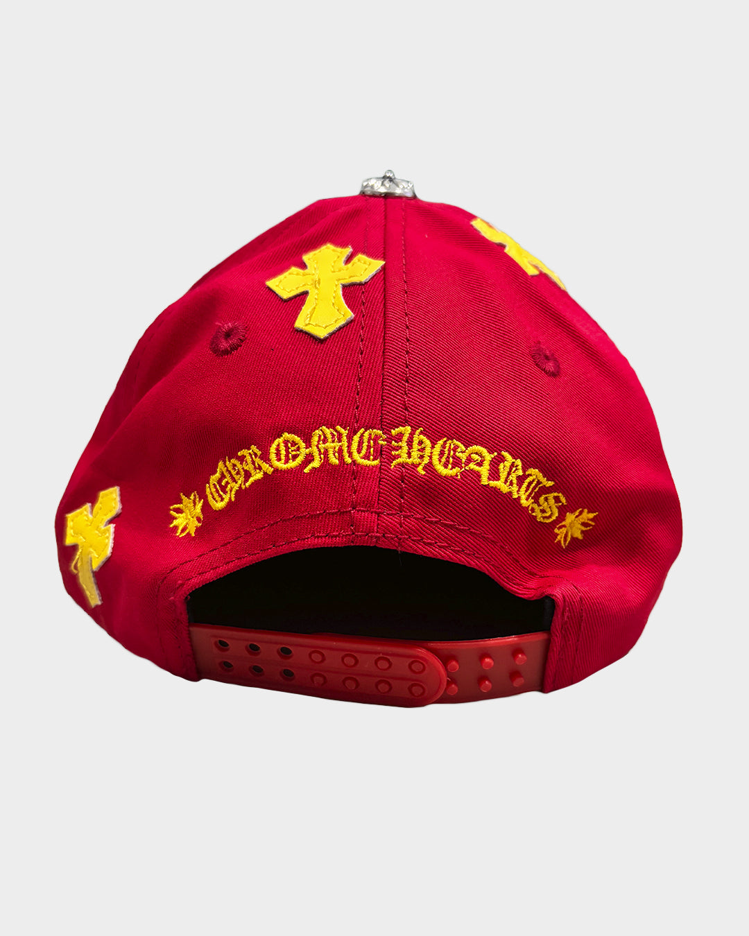 Chrome Hearts Yellow Cross Patch Red Cap