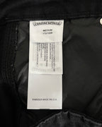 Chrome Hearts Black Shorts with Leather Crosses