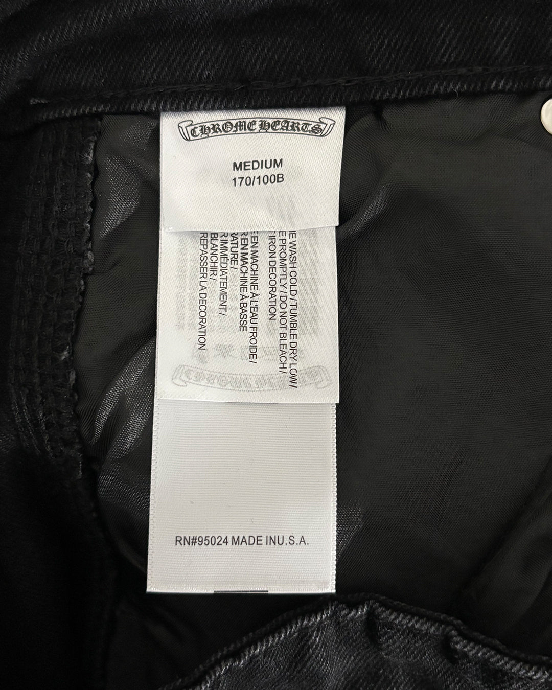 Chrome Hearts Black Shorts with Leather Crosses