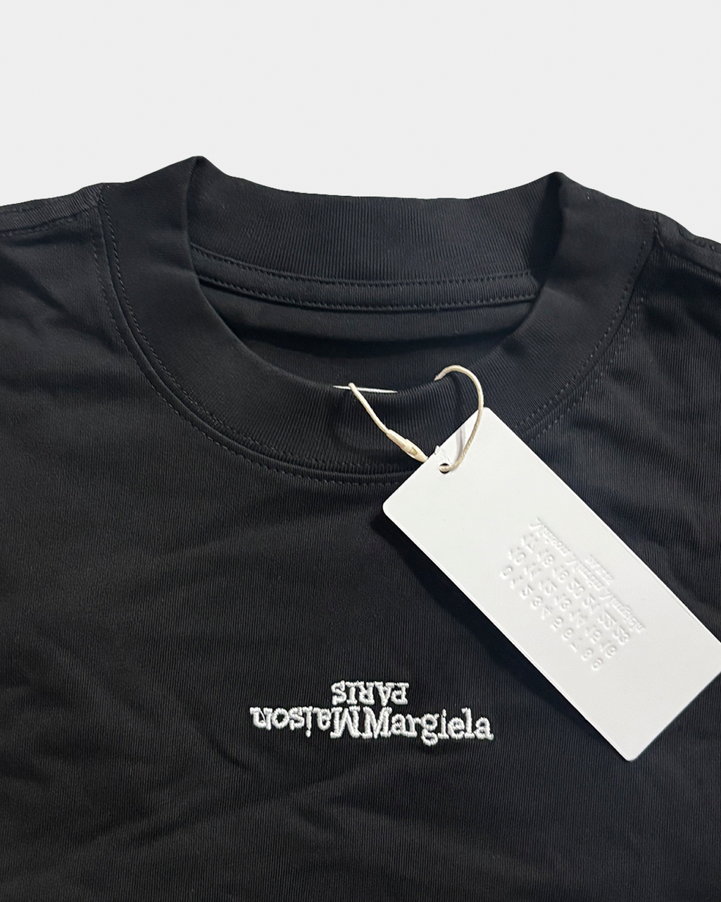 Maison Margiela Black Reversible Logo Tee