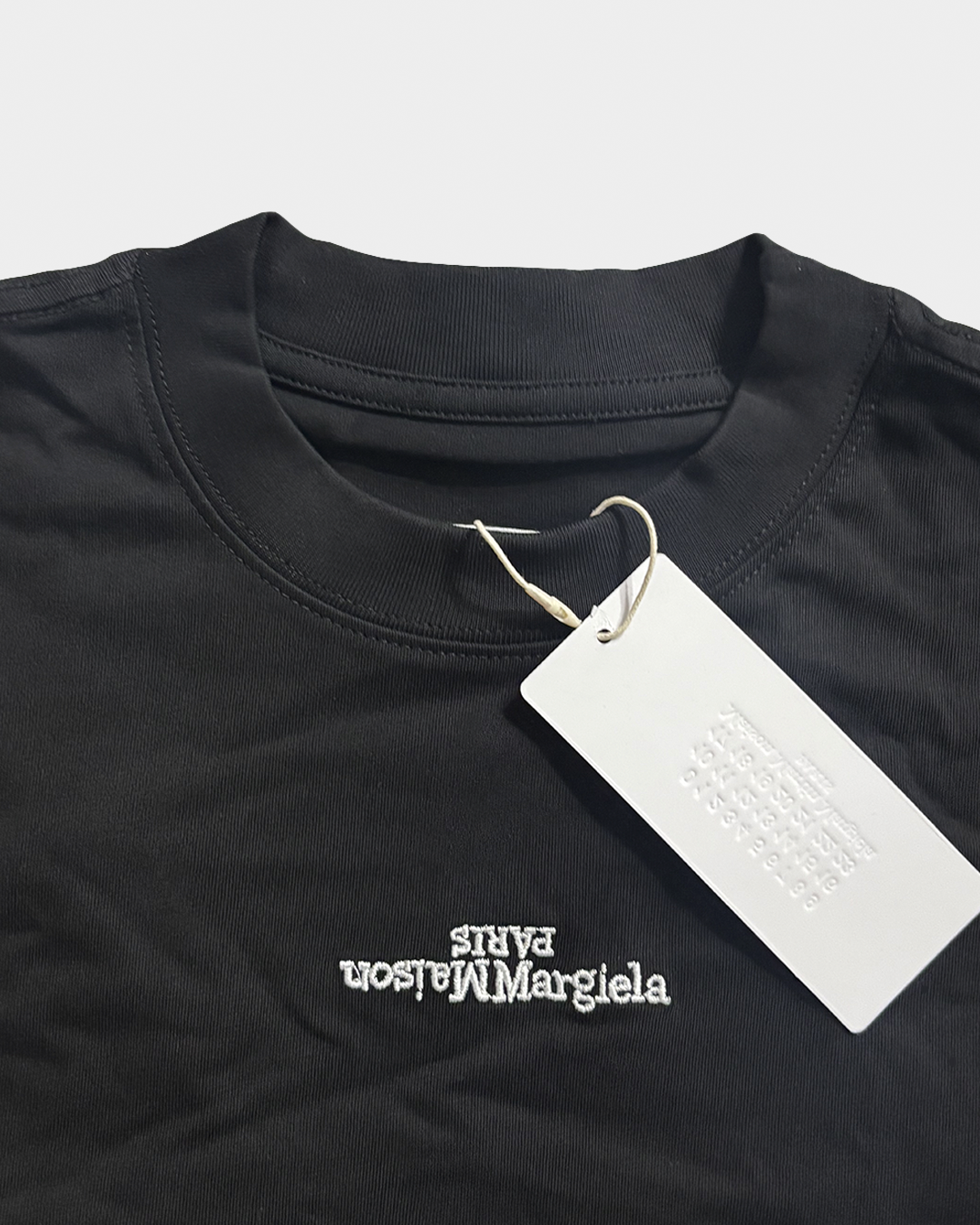 Maison Margiela Black Reversible Logo Tee