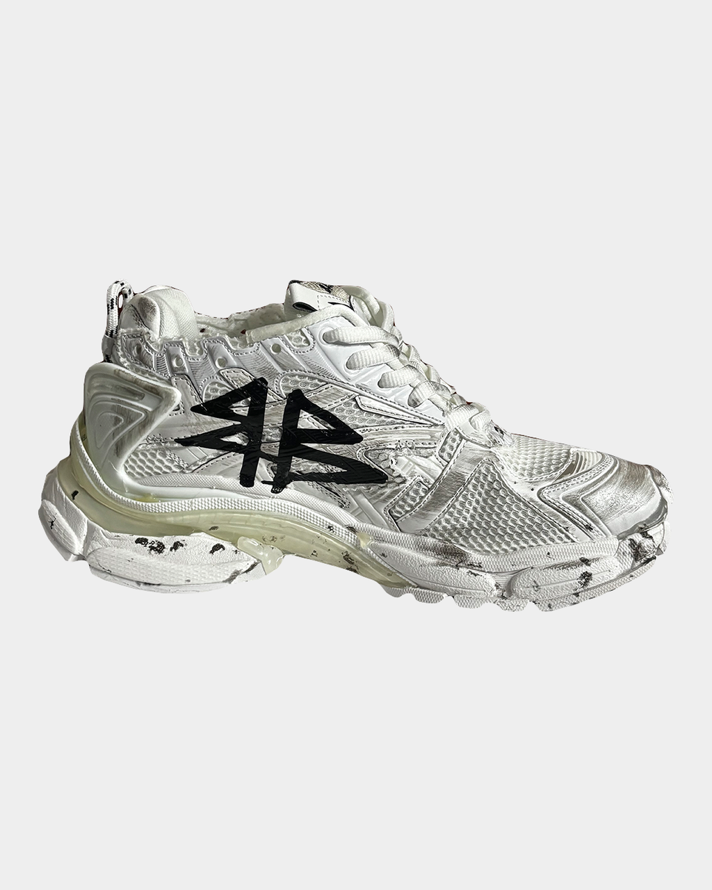 Balenciaga White Graffiti Runners
