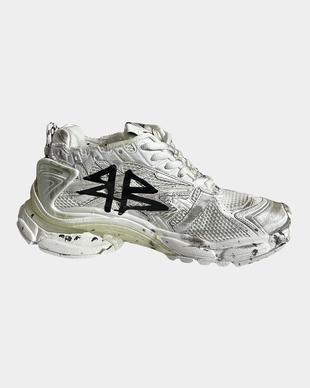 Balenciaga White Graffiti Runners