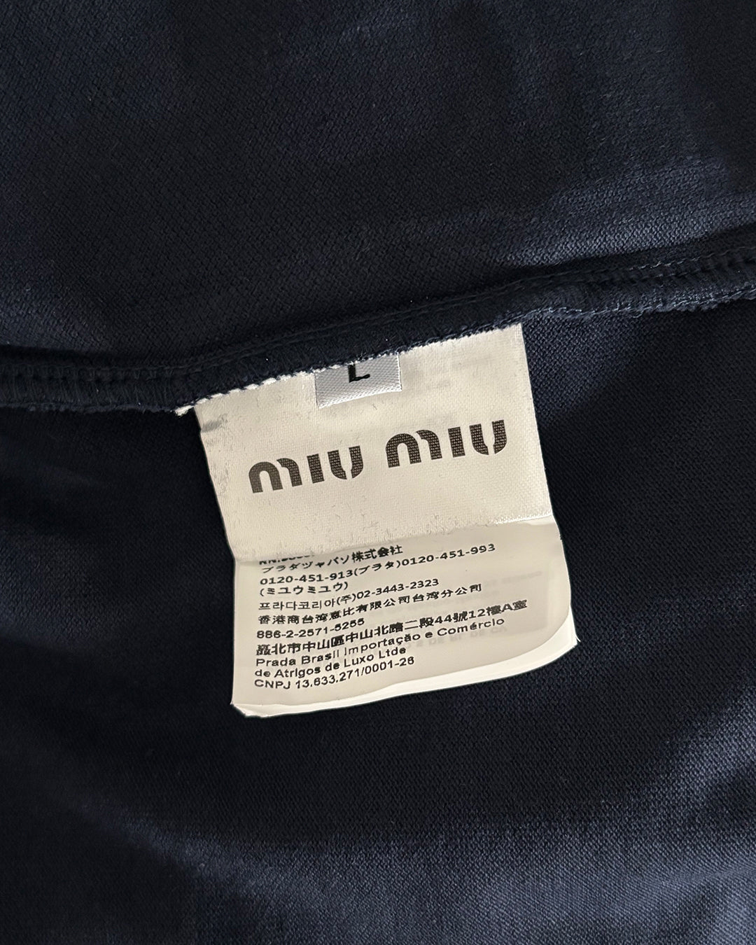 Miu Miu Piqué and Poplin Polo Shirt