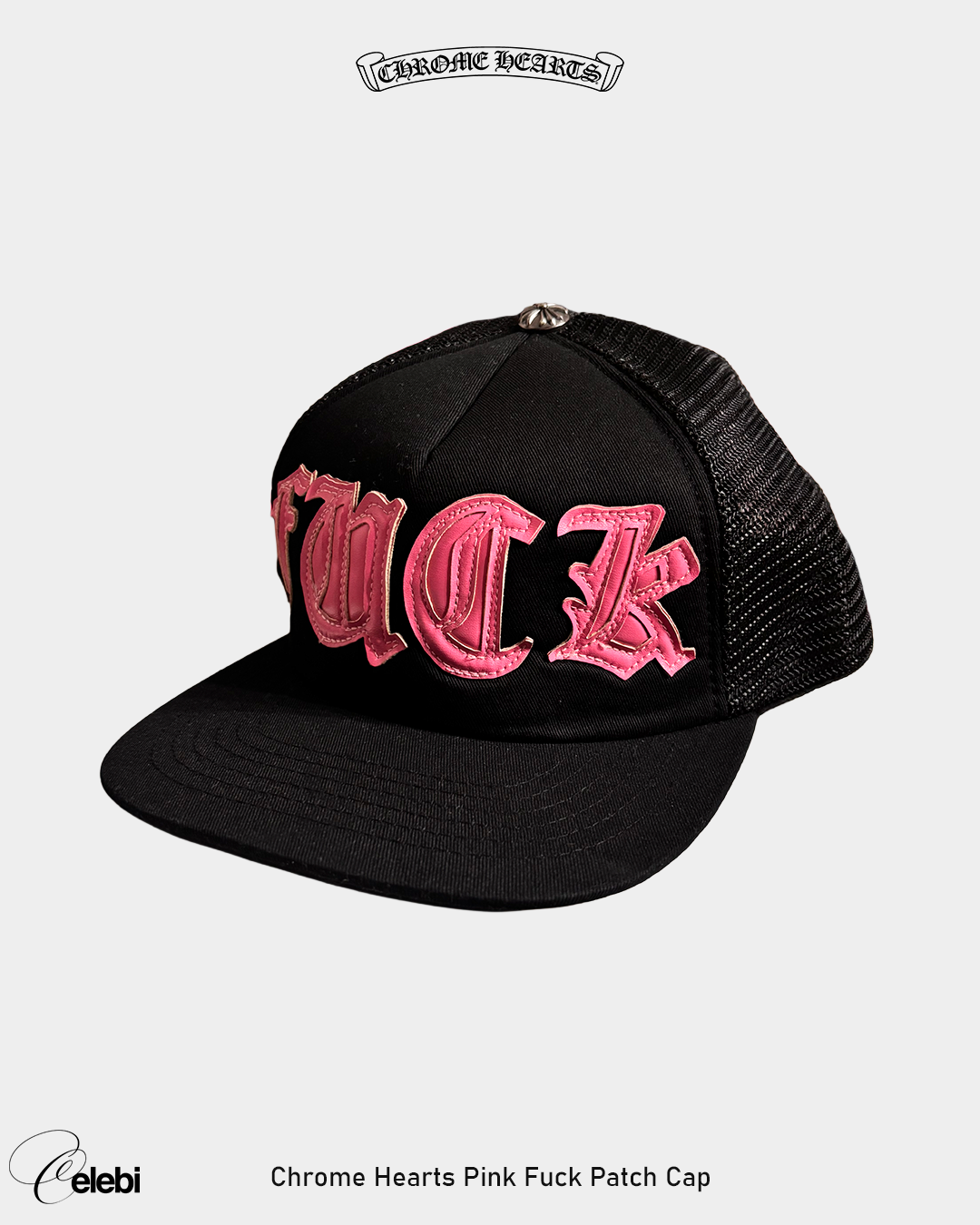 Chrome Hearts Pink Fuck Patch Cap