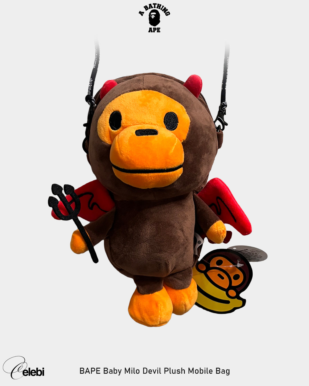 BAPE Baby Milo Devil Plush Mobile Bag
