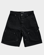 Chrome Hearts Black Shorts with Leather Crosses
