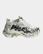 Balenciaga White Graffiti Runners