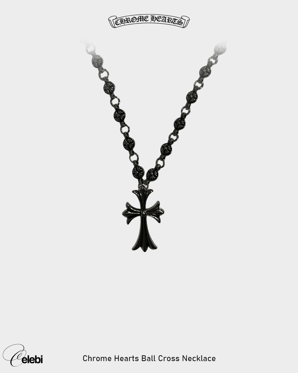 Chrome Hearts Ball Cross Necklace