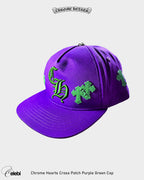 Chrome Hearts Cross Patch Purple Green Cap
