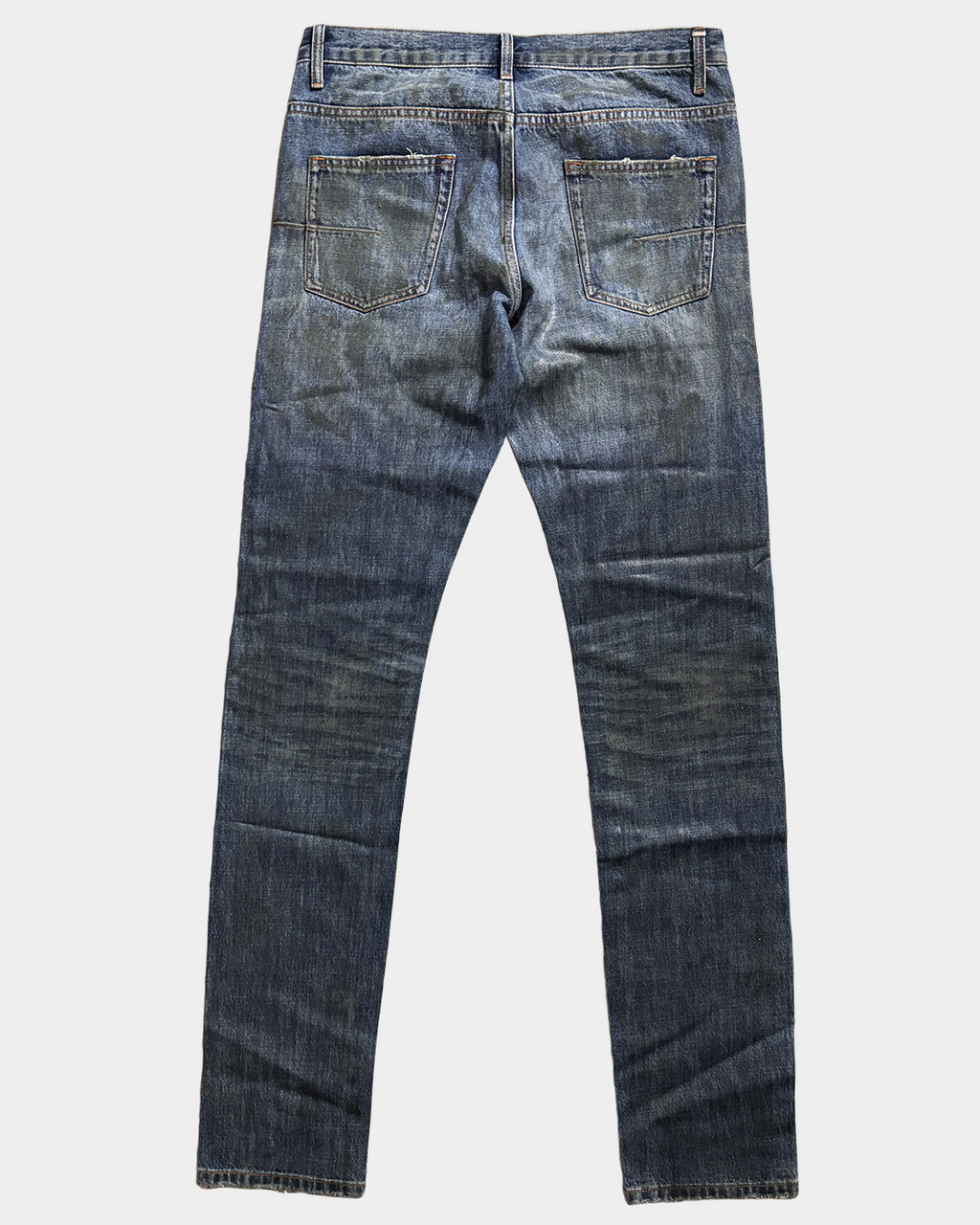 Dior Homme SS07 Luster Waxed Clawmark Distressed Jeans