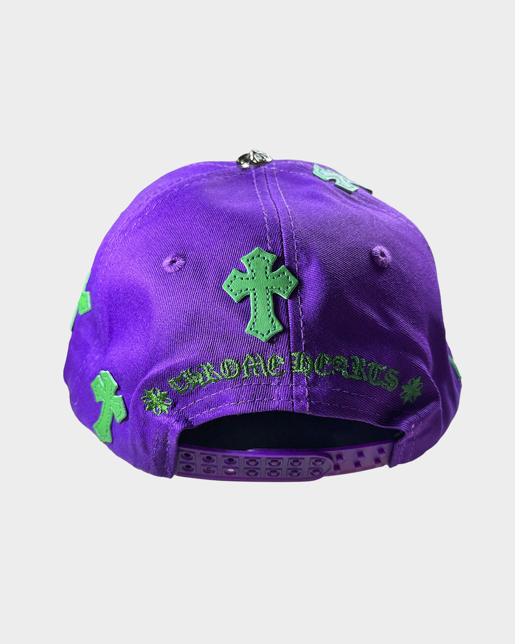 Chrome Hearts Cross Patch Purple Green Cap