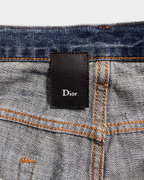 Dior Homme SS07 Luster Waxed Clawmark Distressed Jeans