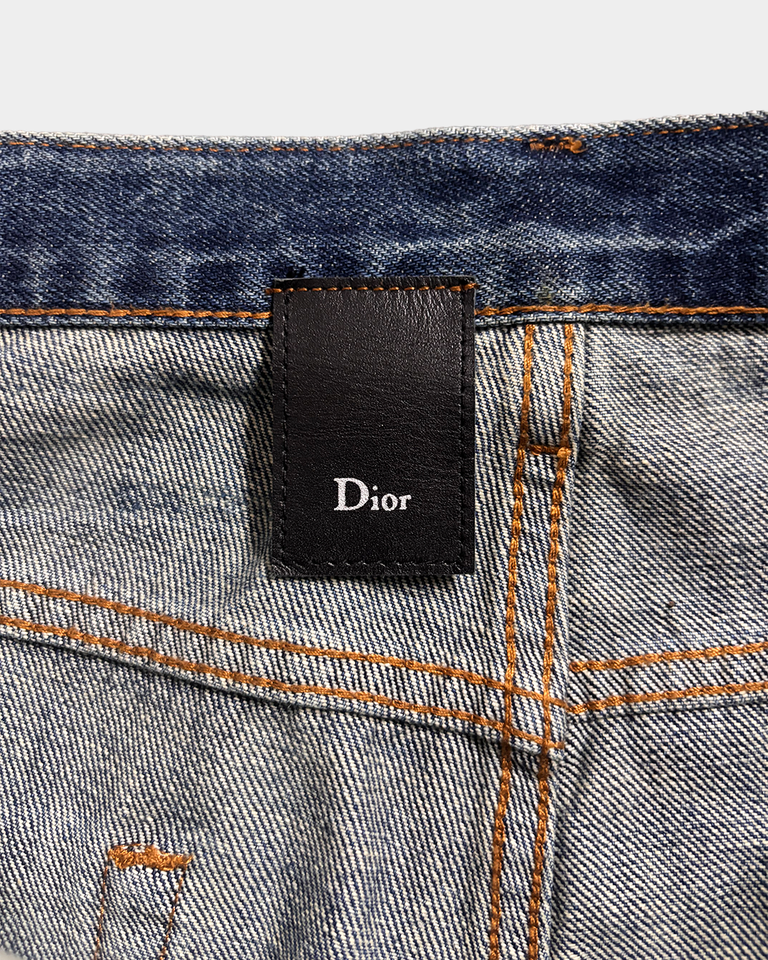 Dior Homme SS07 Luster Waxed Clawmark Distressed Jeans