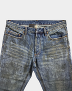 Dior Homme SS07 Luster Waxed Clawmark Distressed Jeans