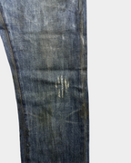 Dior Homme SS07 Luster Waxed Clawmark Distressed Jeans