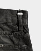 Dior Homme Strip SS04 Distressed Waxed Jeans