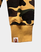 BAPE Camo White Green Shark Full Zip Hoodie