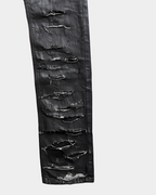 Dior Homme Strip SS04 Distressed Waxed Jeans