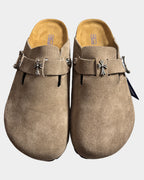 Birkenstock x Chrome Hearts Beige Mules
