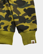 BAPE Camo Green Shark Full Zip Hoodie