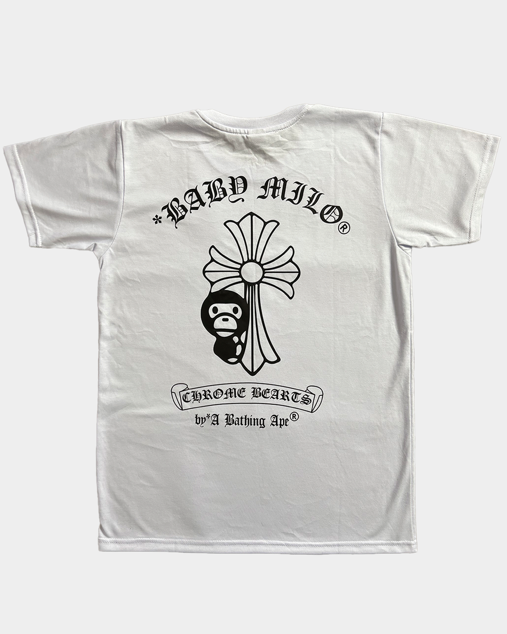 Bape x Chrome Hearts White Tee