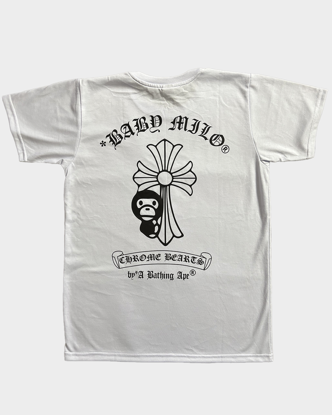 Bape x Chrome Hearts White Tee