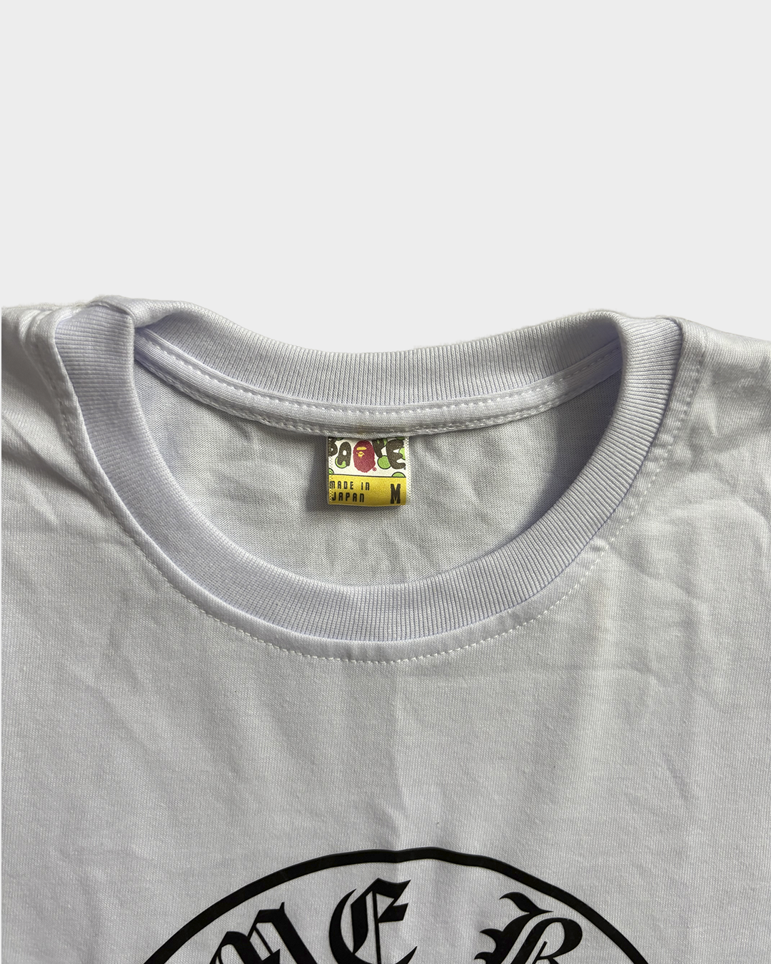 Bape x Chrome Hearts White Tee