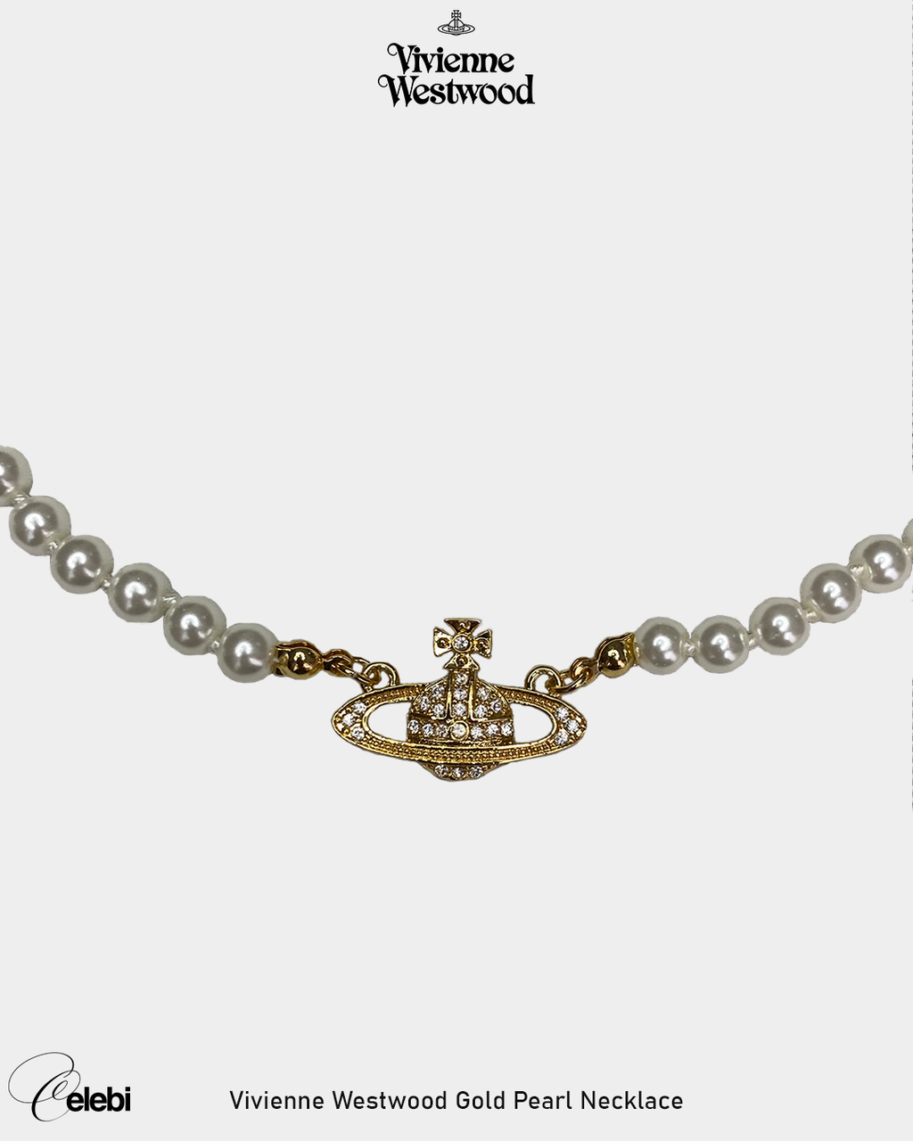 Vivienne Westwood Gold Pearl Necklace