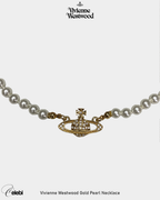 Vivienne Westwood Gold Pearl Necklace